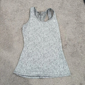 Gymshark Women's Fleur Texture‎ Cross Back tank top Grey size Small